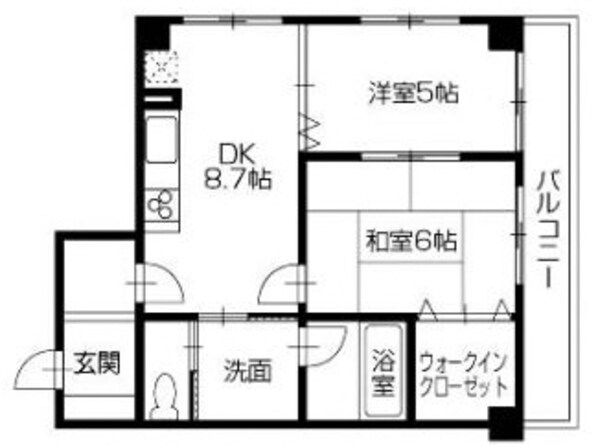 グリーンヒルズ２Lタクトの物件間取画像